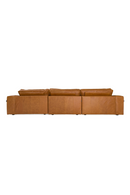 Brown Leather Sectional Sofa | OROA Modern Cambria | Oroatrade.com