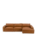 Brown Leather Sectional Sofa | OROA Modern Cambria | Oroatrade.com