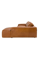 Brown Leather Sectional Sofa | OROA Modern Cambria | Oroatrade.com