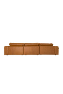 Brown Leather Sectional Sofa | OROA Modern Cambria | Oroatrade.com
