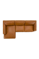 Brown Leather Sectional Sofa | OROA Modern Cambria | Oroatrade.com