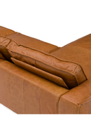 Brown Leather Sectional Sofa | OROA Modern Cambria | Oroatrade.com