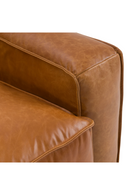 Brown Leather Sectional Sofa | OROA Modern Cambria | Oroatrade.com