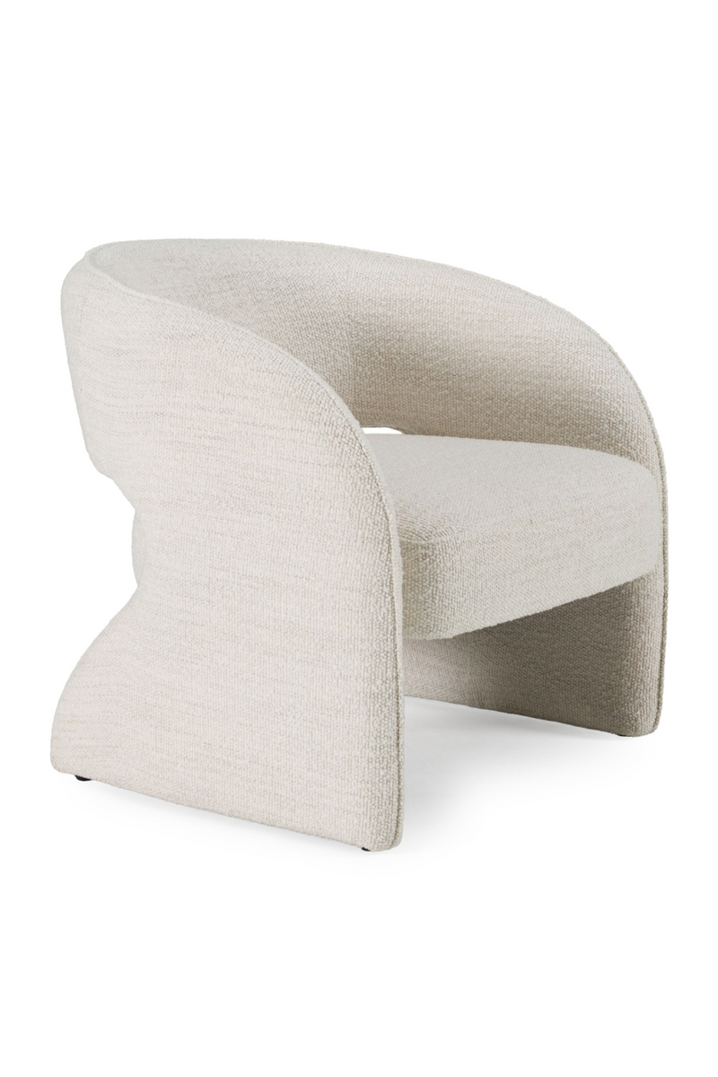 Cream Cut-out Accent Chair | OROA Modern Luby | Oroatrade.com