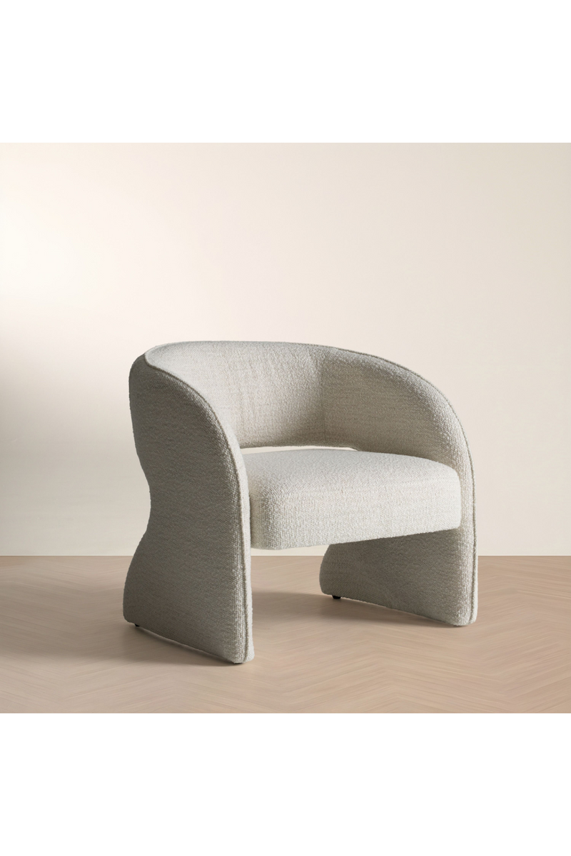 Cream Cut-out Accent Chair | OROA Modern Luby | Oroatrade.com