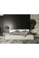 Channel-Tufted Cream Bed | OROA Modern Lamont | Oroatrade.com