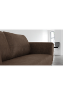 Brown Fabric Loveseat | OROA Modern Jada | Oroatrade.com