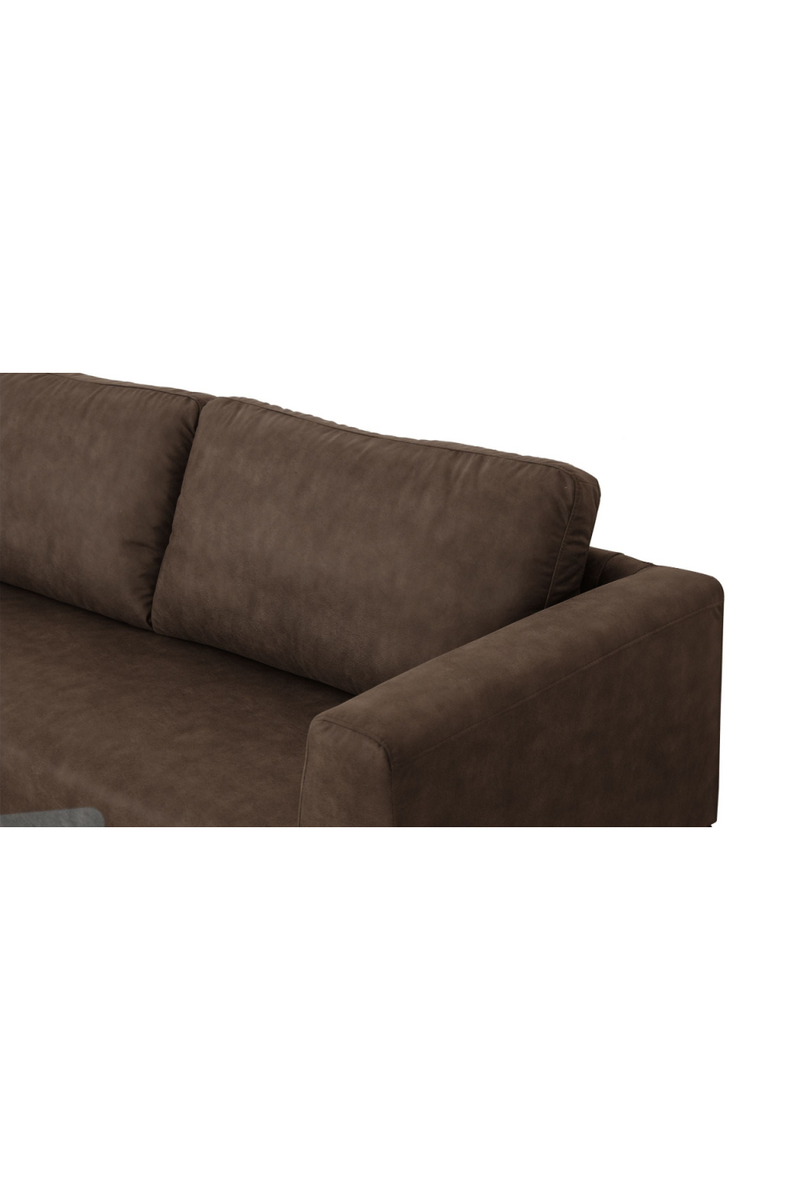 Brown Fabric Loveseat | OROA Modern Jada | Oroatrade.com
