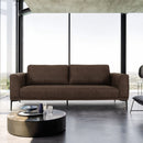 Brown Fabric Loveseat | OROA Modern Jada