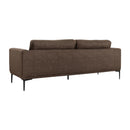 Brown Fabric Loveseat | OROA Modern Jada