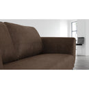 Brown Fabric Loveseat | OROA Modern Jada