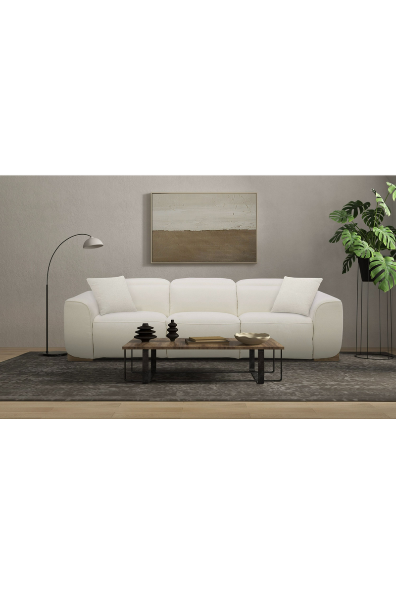 White Fabric Recliner Sofa | OROA Modern Hagerty | Oroatrade.com