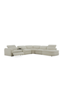 White L-Shaped Recliner Sectional Sofa | OROA Modern Ambler | Oroatrade.com