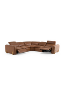 Brown Leather Sectional Recliner Sofa | OROA Modern Conrad | Oroatrade.com