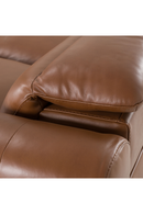 Brown Leather Sectional Recliner Sofa | OROA Modern Conrad | Oroatrade.com