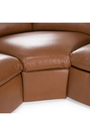 Brown Leather Sectional Recliner Sofa | OROA Modern Conrad | Oroatrade.com