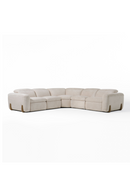 Beige Fabric Sectional Recliner Sofa | OROA Modern Conrad | Oroatrade.com