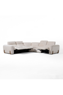 Beige Fabric Sectional Recliner Sofa | OROA Modern Conrad | Oroatrade.com