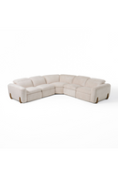 Beige Fabric Sectional Recliner Sofa | OROA Modern Conrad | Oroatrade.com