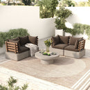 Concrete Outdoor Corner Sofa Set (2) | OROA Modern Garza