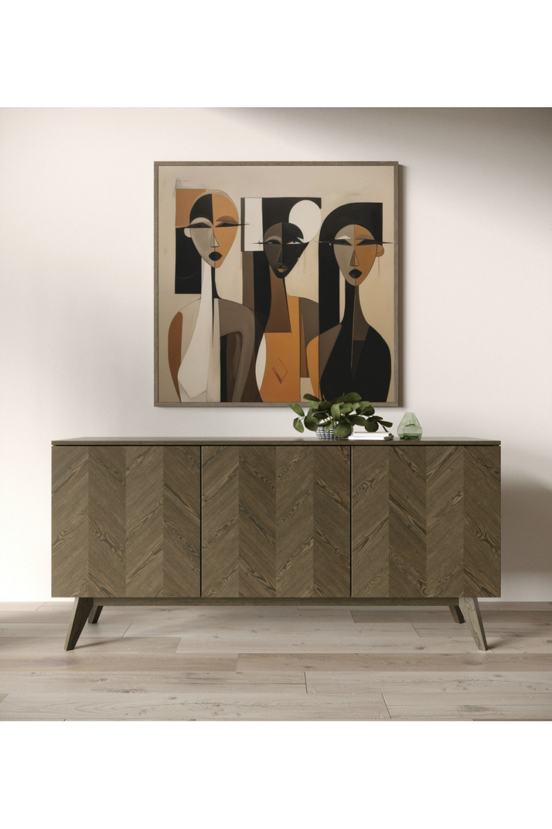 Wooden 3-Door Sideboard | OROA Modern Costello | Oroatrade.com