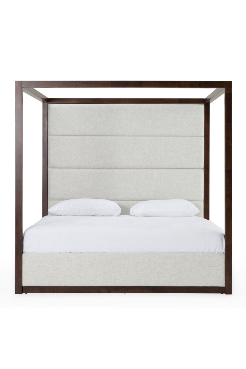 Brown Oak Canopy Bed | OROA Modern Manhattan | Oroatrade.com