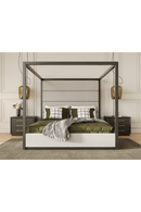 Gray Canopy Queen Bed | OROA Modern Manhattan | Oroatrade.com