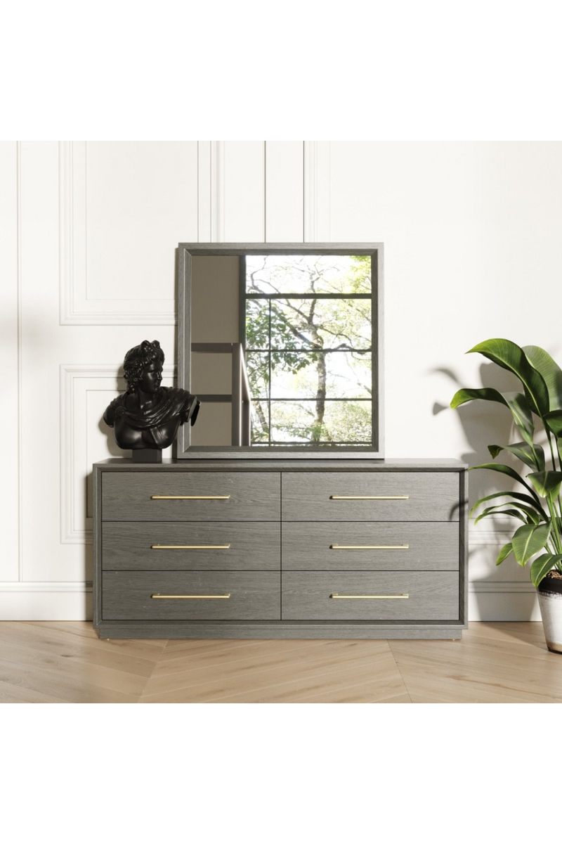 Wash Gray 6-Drawer Dresser | OROA Modern Manhattan | Oroatrade.com