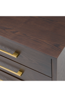 Brown Oak 3-Drawer Nightstand | OROA Modern Manhattan | Oroatrade.com