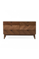 6-Drawer Walnut Veneer Dresser | OROA Modern Kamela | Oroatrade.com