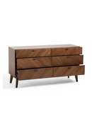 6-Drawer Walnut Veneer Dresser | OROA Modern Kamela | Oroatrade.com