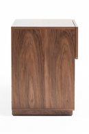 Walnut Veneer 1-Drawer Nightstand | OROA Modern Nova | Oroatrade.com
