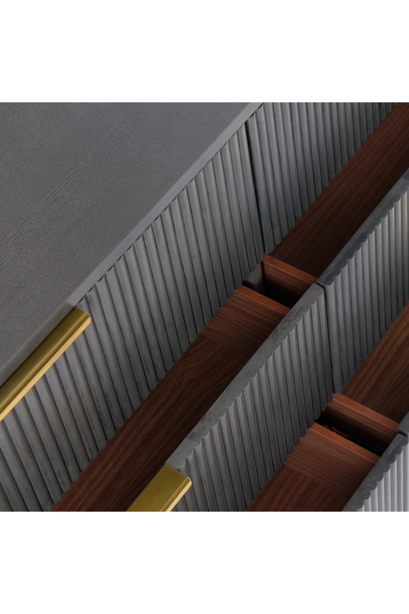 Gray Wash 6-Drawer Dresser | OROA Modern Santa Monica | Oroatrade.com