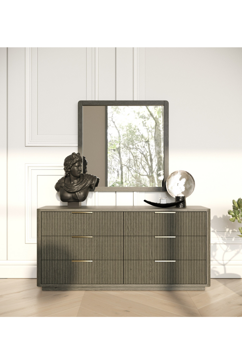 Gray Wash 6-Drawer Dresser | OROA Modern Santa Monica | Oroatrade.com