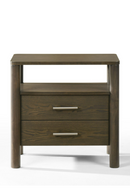 Solid Wood 2-Drawer Nightstand | OROA Modern Carolina | Oroatrade.com