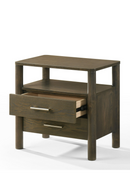 Solid Wood 2-Drawer Nightstand | OROA Modern Carolina | Oroatrade.com