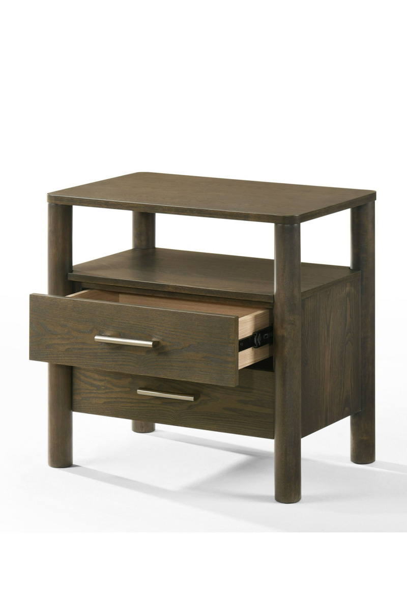 Solid Wood 2-Drawer Nightstand | OROA Modern Carolina | Oroatrade.com