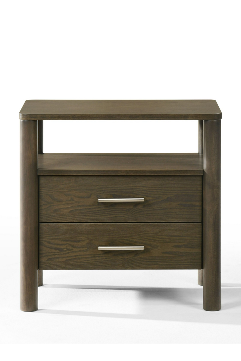 Solid Wood 2-Drawer Nightstand | OROA Modern Carolina | Oroatrade.com