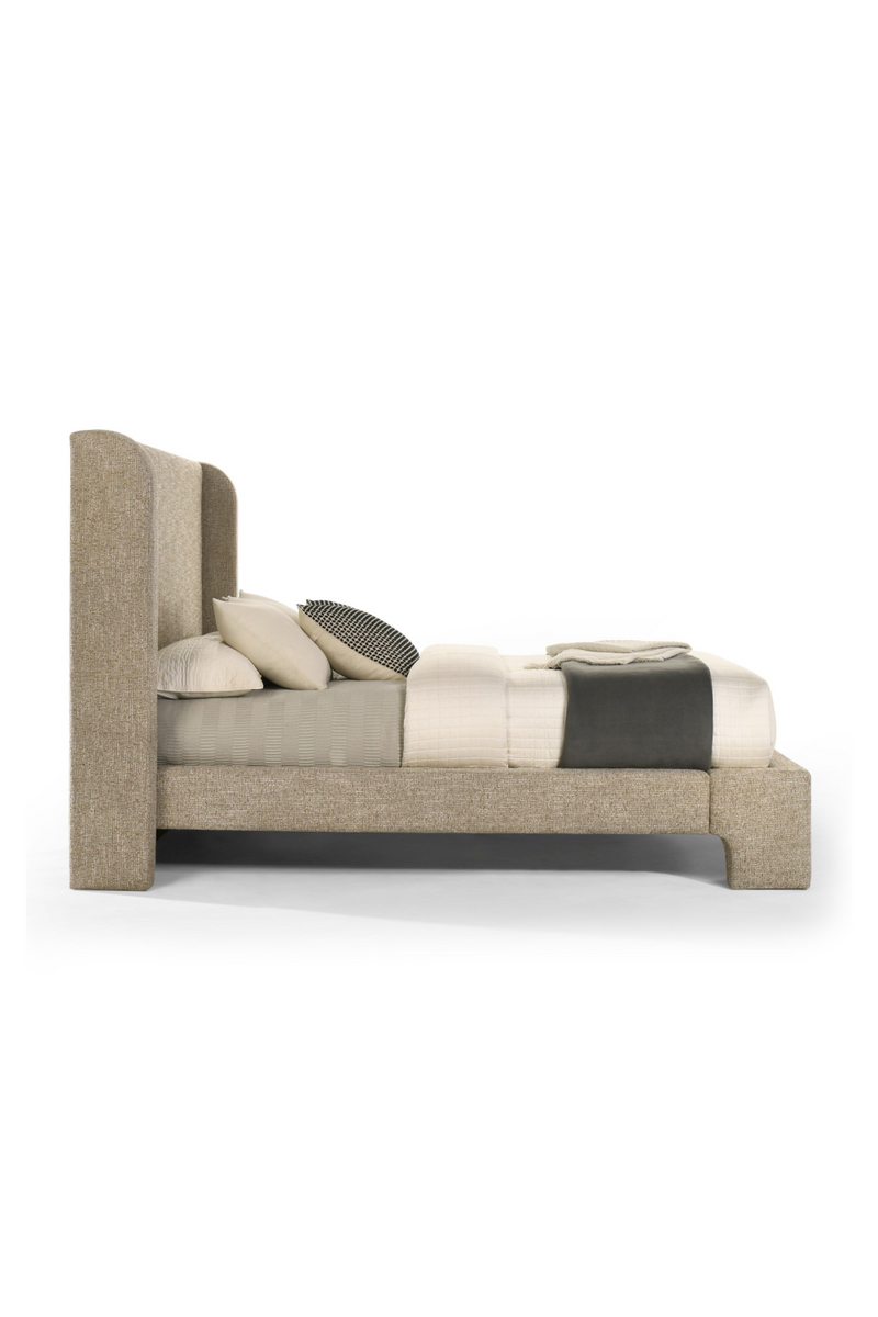 Beige Fabric Bed | OROA Modern Emilio | Oroatrade.com