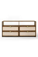 Natural Burlap 4-Drawer Dresser | OROA Modern Emilio | Oroatrade.com