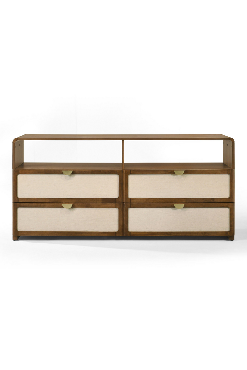 Natural Burlap 4-Drawer Dresser | OROA Modern Emilio | Oroatrade.com