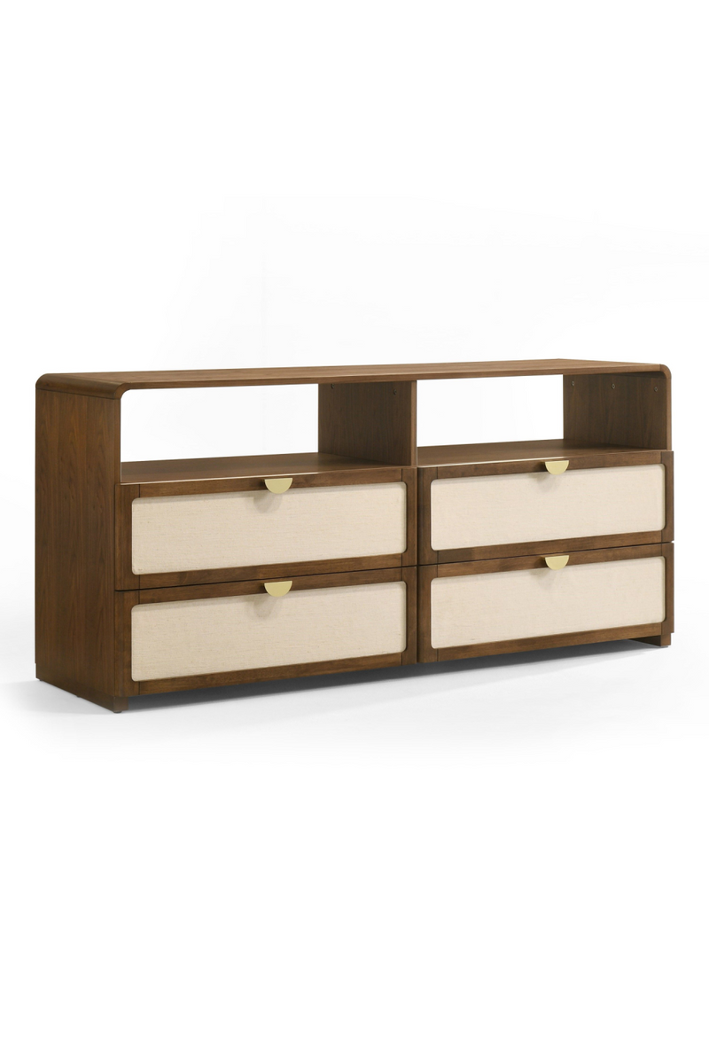 Natural Burlap 4-Drawer Dresser | OROA Modern Emilio | Oroatrade.com