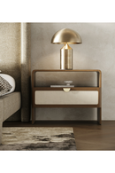 Natural Burlap Nightstand | OROA Modern Emilio | Oroatrade.com