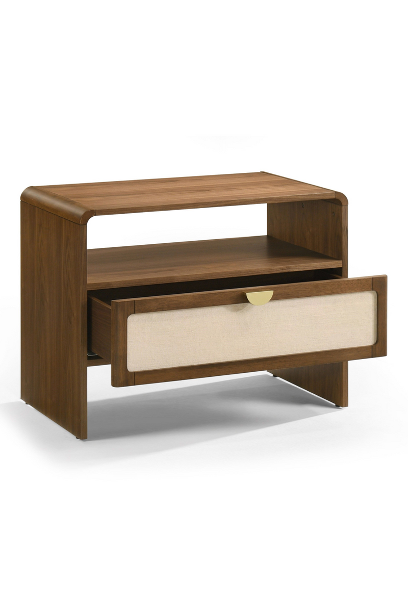 Natural Burlap Nightstand | OROA Modern Emilio | Oroatrade.com