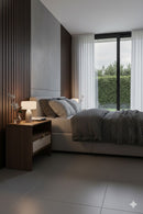 Natural Burlap Nightstand | OROA Modern Emilio | Oroatrade.com