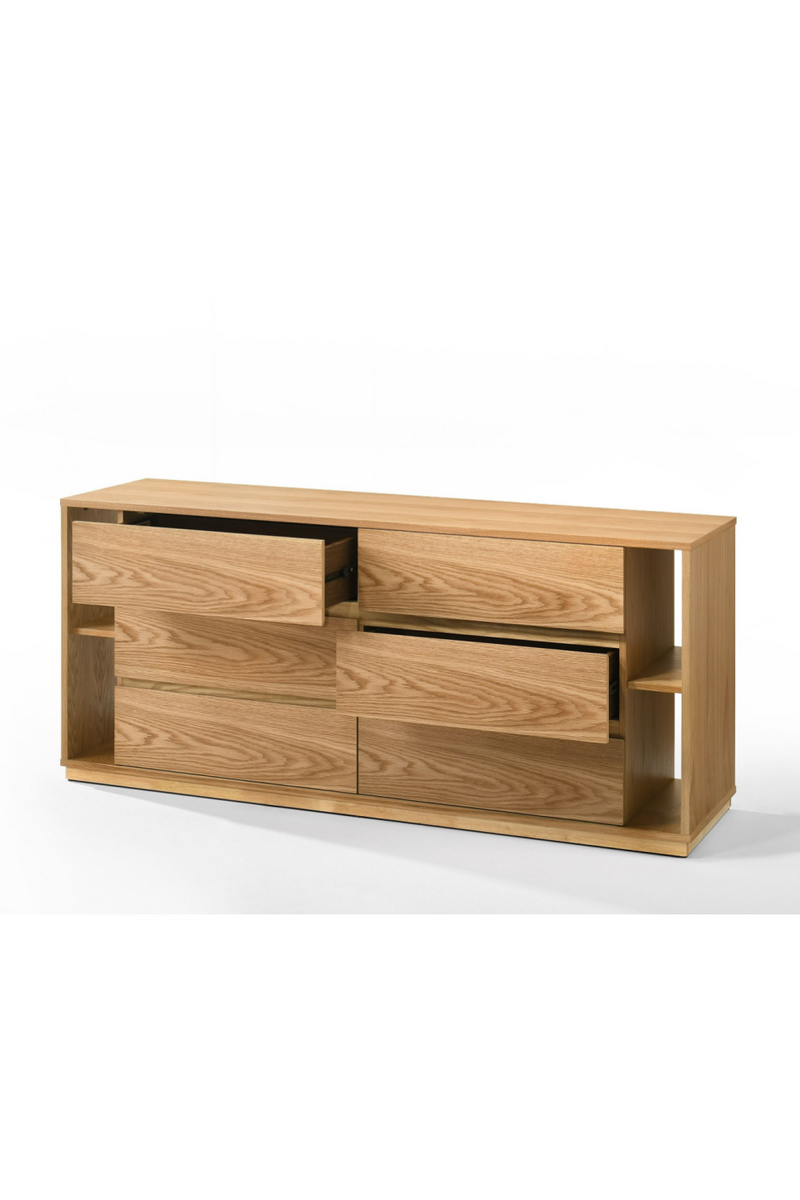 Natural Oak 6-Drawer Dresser | OROA Modern Jagger | Oroatrade.com