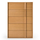 Warm Oak 5-Drawer Chest | OROA Modern Berlin | Oroatrade.com