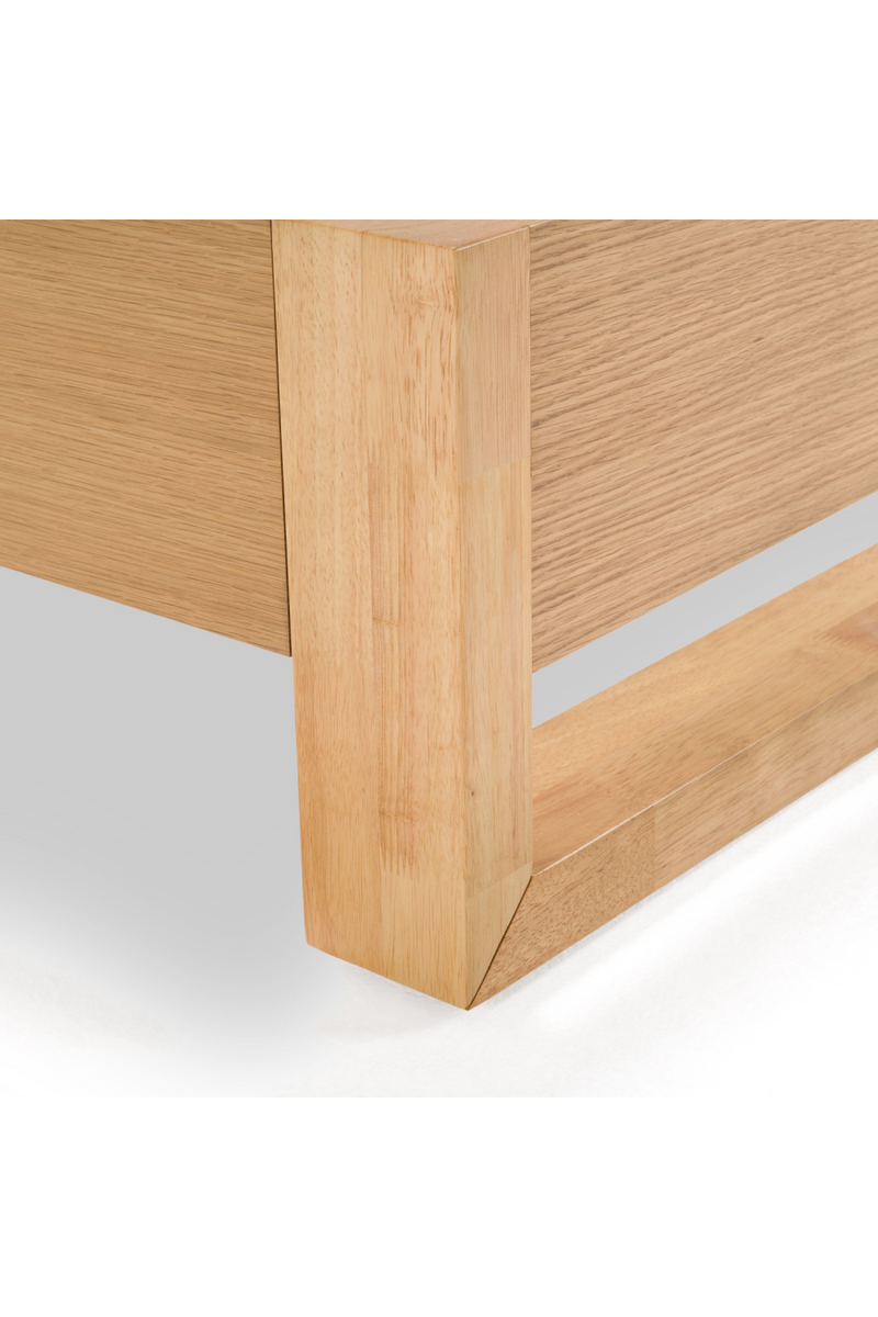 Natural Oak Minimalist Bed | OROA Modern Berlin | Oroatrade.com
