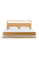 Natural Oak Minimalist Bed | OROA Modern Berlin | Oroatrade.com