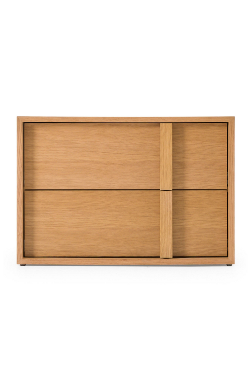Warm Oak 2-Drawer Nightstand | OROA Modern Berlin | Oroatrade.com